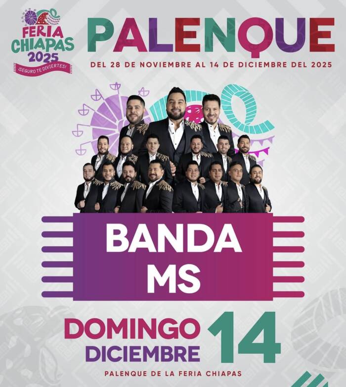 Banda Ms - Palenque Feria Chiapas 2025 - 14 Diciembre